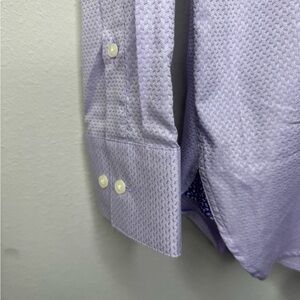 TED BAKER Shirt Mens 16.5 32/33 Button Up Purple Flip Cuff
